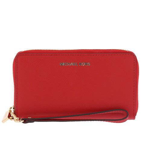 michael kors wallet women red|Michael Kors red purses.